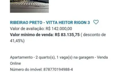 Apartamento para Venda em Ribeirão Preto, Jardim Heitor Rigon, 2 dormitórios, 1 banheiro, 1 vaga