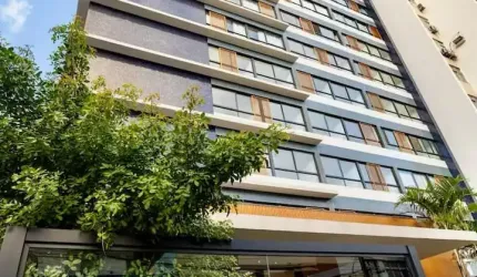 BLUE BARRA - Quarto e Sala Mobiliado na Marquês de Caravelas - Vista Mar - Andar Alto