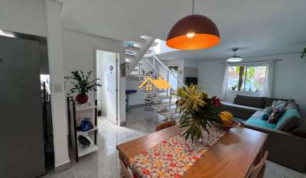 Casa  em condomínio à venda em Barra do Una, São Sebastião-SP: 3 quartos, 3 suítes, 2 salas, 3 banheiros, 2 vagas, 130m².