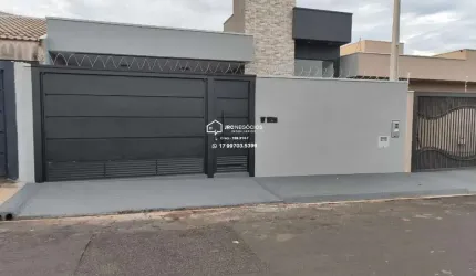 Casa para Venda em Mirassol, Mais Parque Mirassol, 3 dormitórios, 1 suíte, 3 banheiros, 2 vagas