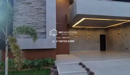 Casa em Condomínio para Venda em São José do Rio Preto, Quinta do Lago Blue Lagon, 3 dormitórios, 3 suítes, 5 banheiros, 4 vagas