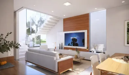 Linda casa no Condomínio VENEZA sobrado para venda em CEZAR DE SOUZA possui 260 m² com 3 suítes PISCINA e GOURMET
