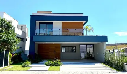 MARAVILHOSA casa no MOSAICO ESSENCE para venda possui 314 m² com 3 SUÍTES e ESPAÇO GOURMET e PISCINA