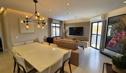 MARAVILHOSO apartamento no Ed. SAINT PAUL Vila Oliveira com 122 m² MOBILIADO EQUIPADO e DECORADO