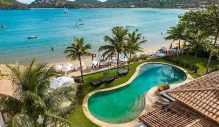Alugo Temporada Mansão 9 suítes pé na areia e deslumbrante vista para praia da Ferradura Armação de Búzios