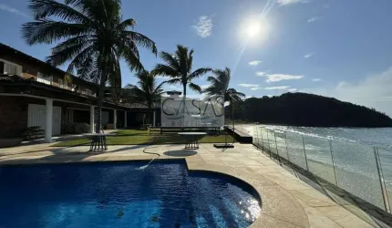 Casa Mansão Casa 9 quartos pé na areia vista deslumbrante na praia do Canto Armação dos Búzios.