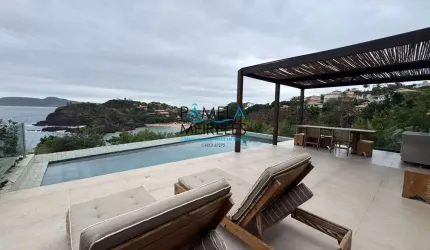 Magnífica casa 4 quartos com vista espetacular para o Mar Ferradurinha Armação de Búzios