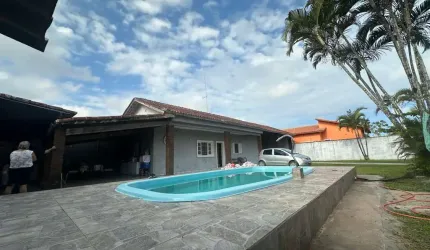 Casa para Venda em Itanhaém, Bopiranga, 3 dormitórios, 1 banheiro, 10 vagas