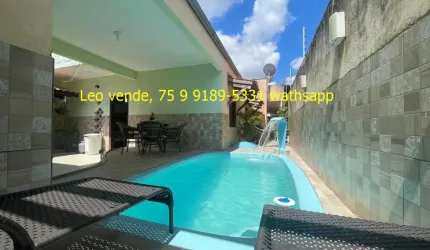 Linda casa bairro Feira 7 c 34 suíte, piscina, goumert