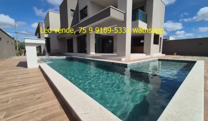 Linda casa Papagaio, 5 suítes, closet, piscina e goumert