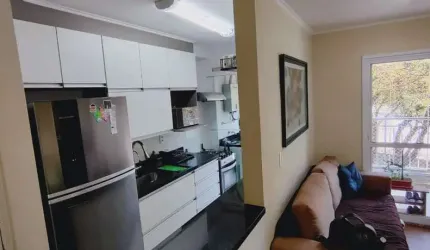 Confortável apartamento tipo para venda com 2 quartos, sendo 1 suíte, 53m²