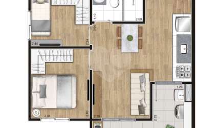 Apartamento com 2 quartos à venda em Belenzinho - SP