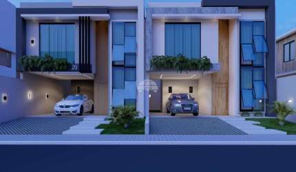 Sobrado para venda em Itália de 141.00m² com 3 Quartos, 1 Suite e 4 Garagens