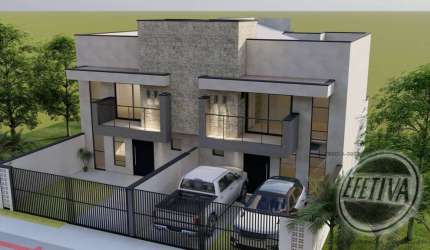 Sobrado para venda em Guaratuba de 122.00m² com 3 Quartos, 3 Suites e 2 Garagens
