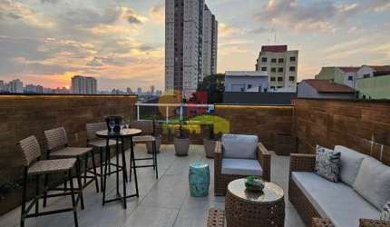 Cobertura para venda em Vila Humaitá de 140.00m² com 3 Quartos, 1 Suite e 2 Garagens