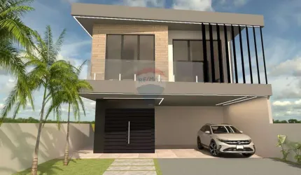 Casa de Condomínio para venda em Residencial Real Park de 338.00m² com 4 Quartos e 4 Suites