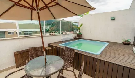 Cobertura para venda em Pechincha de 129.00m² com 3 Quartos, 2 Suites e 2 Garagens