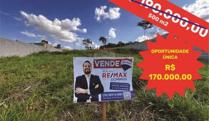 Terreno para venda em Chácaras Luzitana de 500.00m²
