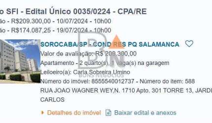 Apartamento para venda em Jardim América de 47.00m² com 2 Quartos e 1 Garagem