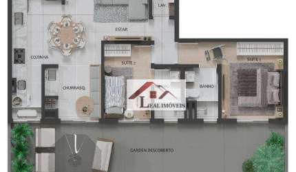 Apartamento para venda em Barcelona de 108.00m² com 2 Quartos, 2 Suites e 2 Garagens
