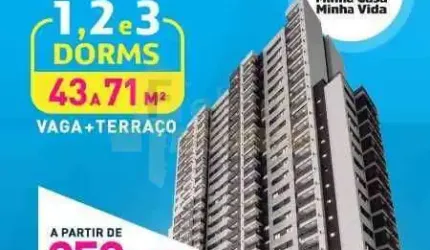 Apartamento para venda em Votupoca de 71.00m² com 3 Quartos, 1 Suite e 2 Garagens
