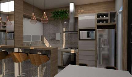 Casa de Condomínio para venda em Vila Nova de 70.00m² com 2 Quartos, 1 Suite e 1 Garagem