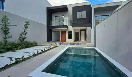 Casa de Condomínio para venda em Pechincha de 195.00m² com 5 Quartos, 4 Suites e 2 Garagens
