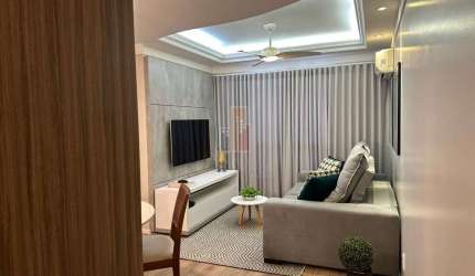 Apartamento para alugar em Vila Aviação de 75.00m² com 2 Quartos, 1 Suite e 2 Garagens