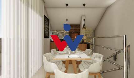 Sobrado para venda em Xaxim de 107.00m² com 3 Quartos, 1 Suite e 1 Garagem
