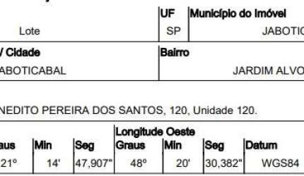 Terreno para venda em Jardim Alvorada de 2302.00m² com 1 Quarto