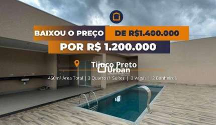 Casa de Condomínio para venda em Tijuco Preto de 223.00m² com 3 Quartos, 1 Suite e 3 Garagens