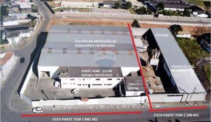 Galpão / Depósito / Armazém para venda em Vila Brás Cubas de 2500.00m² com 10 Garagens
