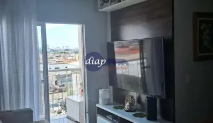 Lindo apartamento no Jardim Modelo com 2 quartos, sala ampla, banheiro, cozinha, lavanderia e 1 vaga de garagem. O condomínio oferece lazer completo.