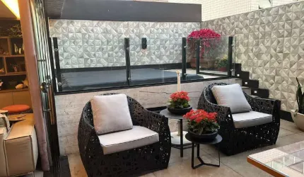 Vendo maravilhoso apartamento 3 quartos com área privativa ( Mobiliado - acabamentos de alto luxo )
