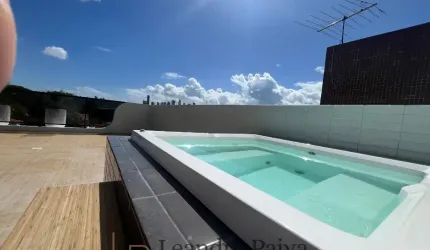 Vendo cobertura duplex 125m², jacuzzi, 3 quartos/2suítes, R$ 535.000,00