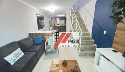 Sobrado mobiliado em condomínio fechado com 2 suítes, 2 vagas e área gourmet na Vila Guilherme