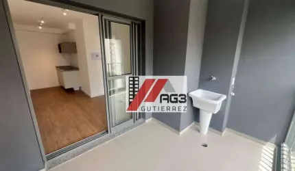 Apartamento novo de 1 dormitório com suíte, ar-condicionado, varanda e lazer completoem Pinheiros