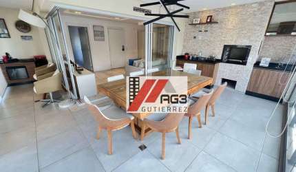Apartamento mobiliado de 3 dormitórios, suítes, varanda gourmet, lazer completo e duas vagas no Alto da Lapa