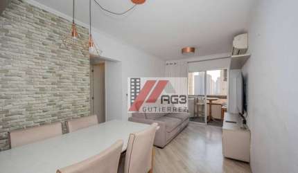 Apartamento mobiliado de 3 dormitórios, suíte, varanda, ar-condicionado, duas vagas, depósito e lazer nas Perdizes