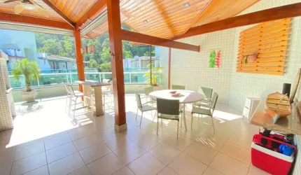 LINDA COBERTURA DUPLEX, TOTALMENTE MOBILIADA, NA PRAIA MAIS PROCURADA DE UBATUBA
