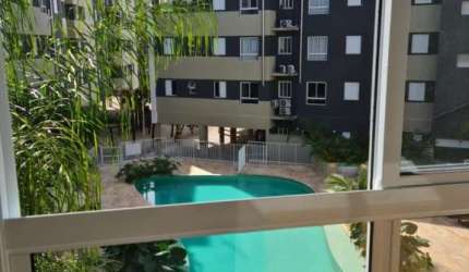Apartamento com excelente vista para piscina