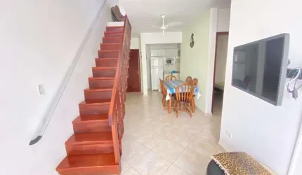 Praia Grande - Cobertura Duplex com 3 dormitórios, sendo 1 suíte e terraço gourmet.