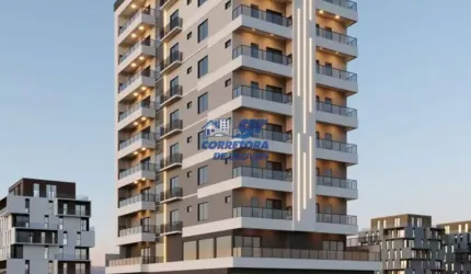 Apartamento em construção com 2 suítes à venda, 77 m² por R$ 712.000 - Gravatá - Navegantes/SC
