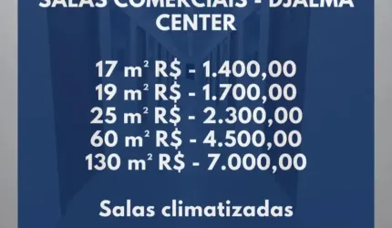 Alugo Salas Comerciais na Av Djalma Batista - Tamanhos variados.