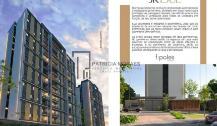 JK DUE: Apartamento de 74,54 m², 3 dormit. 1 suíte, no Alto da Boa Vista!
