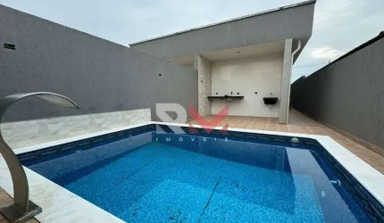 Casa nova e moderna localizada no bairro Piguelle - Itanhaém/SP.