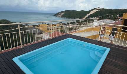 Apartamento  mobiliado com Vista para o Mar – A 120m da Praia de Ponta Negra