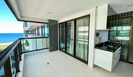 Apartamento à Beira Mar de Guaxuma com 3 dormitórios sendo 1 suíte - 114m²