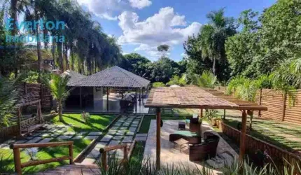 Chácara diferenciada - Moradia e Lazer - Condomínio Miranda V - Chácara medindo 1.500m2 rua acima da represa, apenas 28km de Uberlândia