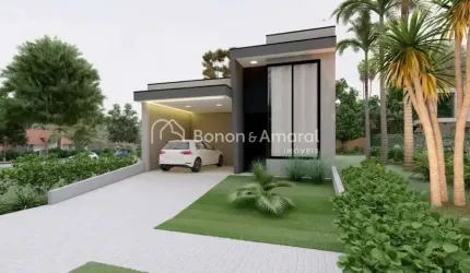 Casa térrea nova à venda no Condomínio Terras da Estância, Vila Monte Alegre, Paulínia.